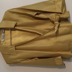 L vintage wrap blouse